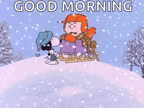 Happy Winter Snoopy GIF