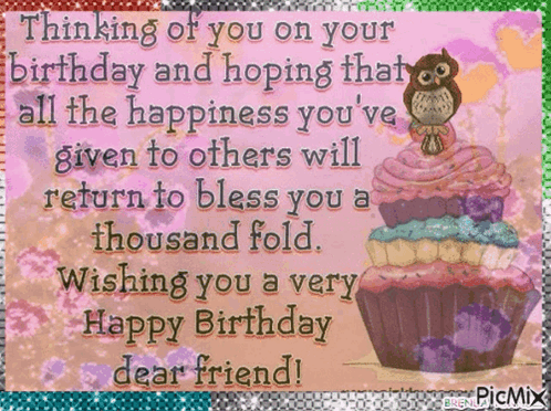 Happybirthday Friend GIF. This 498 x 372 animated GIF is part of our happy birthday jenny collection. Related themes include friend, happybirthday. Created…