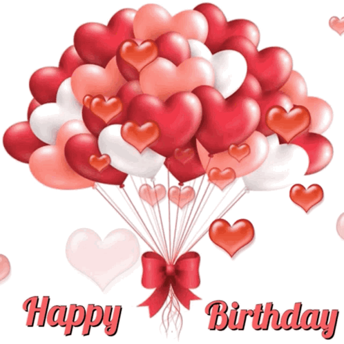 Happybirthday Heartbaloons GIF
