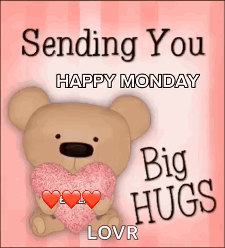Happymonday Pinkheart GIF