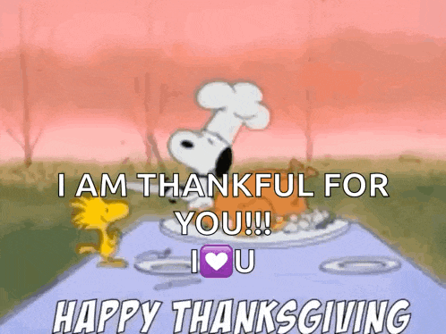 Happythanksgiving Snoopy GIF