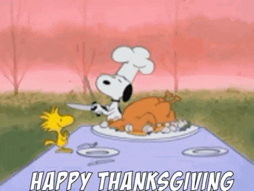 Happythanksgiving Snoopy GIF