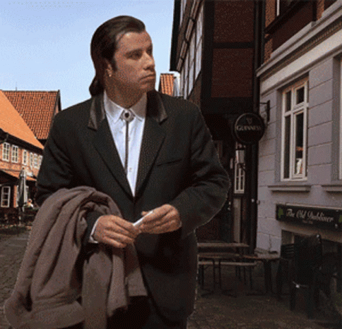 Harburg Dubliner GIF. This 498 x 480 animated GIF is part of our meme john travolta collection. Related themes include pulp fiction, vincent vega. Created…