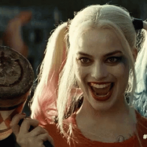 Harley Quinn Eyebrows GIF