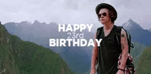 Harry Styles Happy Birthday GIF. This 498 x 244 animated GIF is part of our one direction birthday collection. Related themes include happy birthday…
