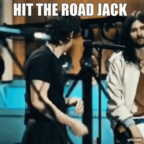 Harry Styles Hit The Road Jack GIF