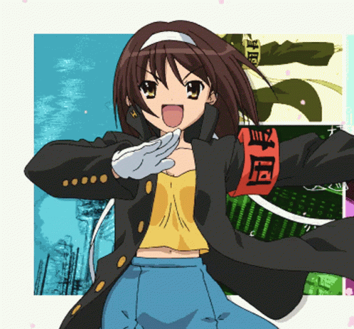 Haruhi Haruhi Suzumiya GIF