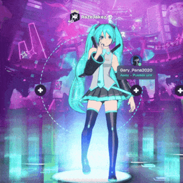Hatsune Miku Fortnite GIF