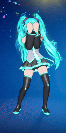 Hatsune Miku Fortnite GIF