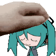 Hatsune Miku Headpat Sticker