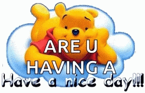 Have A Nice Day Winnie The Pooh GIF. This 300 x 192 animated GIF is part of our honey youve got a big storm coming collection. Related themes include winnie…