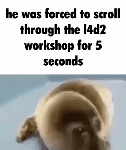 He Was Forced To Look At The L4d2 Steam Workshop For 5 Seconds Meme
