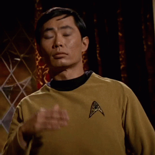 Headache Hikaru Sulu GIF