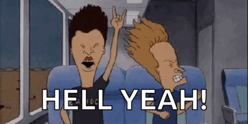 Headbanging Beavisandbutthead GIF
