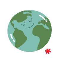 Heart Earth Sticker