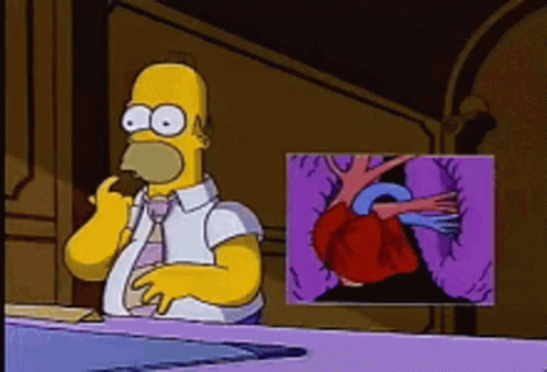 Heartattack Homero GIF