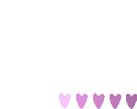 Hearts Purple Sticker