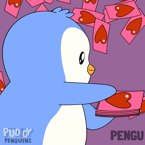 Hearts Sending Love GIF