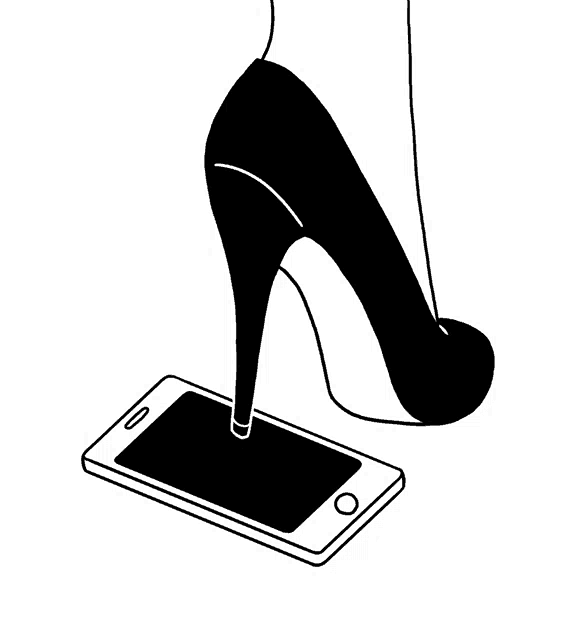 Heel Crack Phone GIF