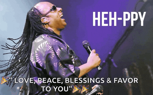 Hehppy Stevie Wonder GIF