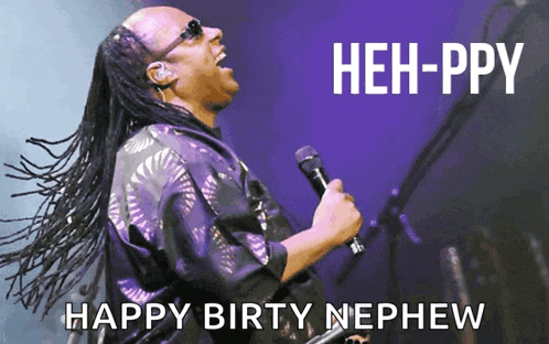 Hehppy Stevie Wonder GIF