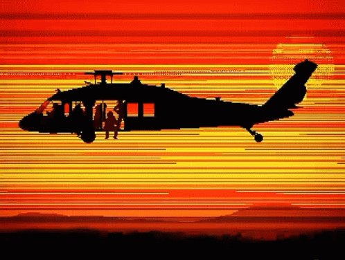 Helicopter Dawn GIF
