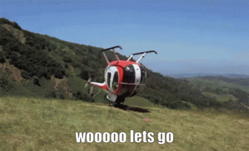 Helicopter Uspide Down GIF