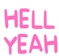 Hell Yeah Hell Sticker