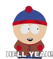 Hell Yeah Stan Marsh Sticker