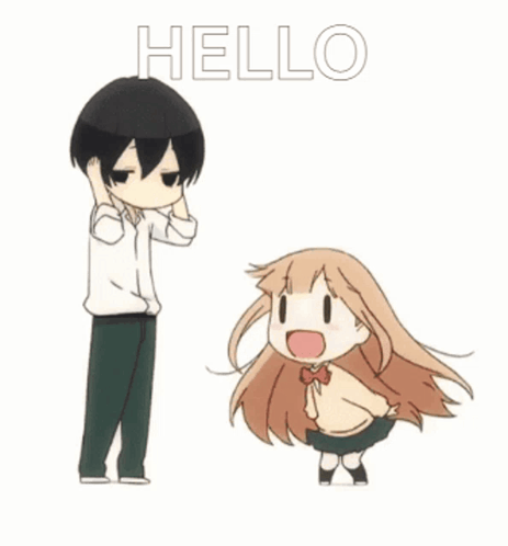 Hello Anime Hi Cute Anime Cute Hi GIF
