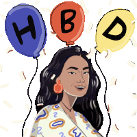 Hello Birthday Sticker