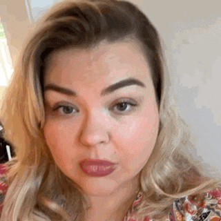 Hello Brunette GIF