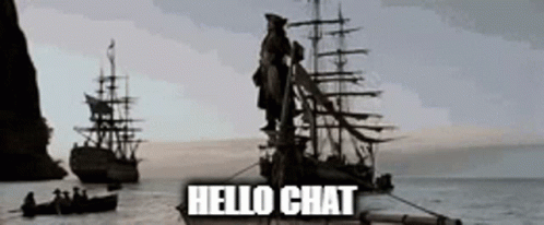 Hello Chat Captain Jack Sparrow GIF. This 498 x 206 animated GIF is part of our jack sparrow sinking boat collection. Related themes include pirate. Created…