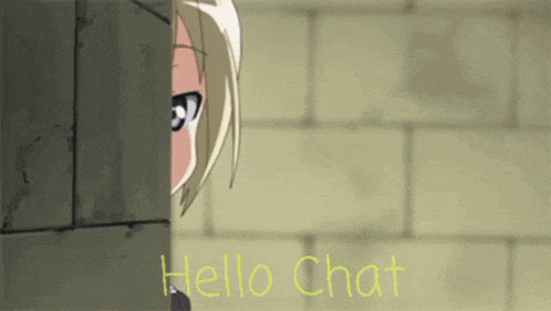 Hello Chat GIF