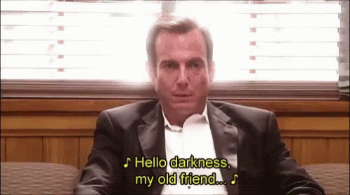 Hello Darkness My Old Friend GIF. This 498 x 278 animated GIF is part of our gob hello darkness collection. Created by AlexUihlein. View the original…