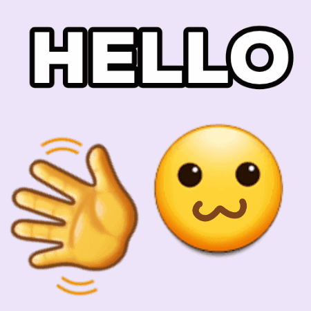 Hello Emoji GIF