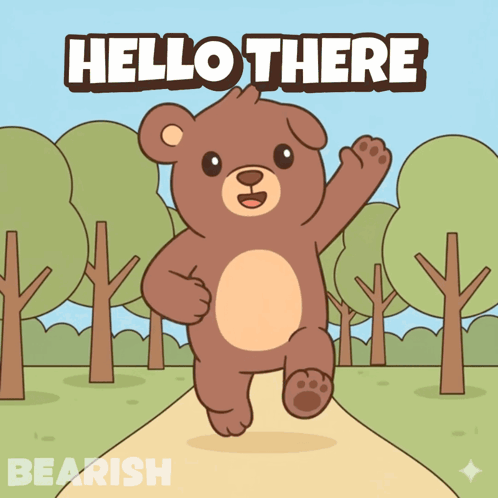 Hello Hello There GIF. This 498 x 498 animated GIF is part of our bear waving collection. Related themes include bearish, bearishaf, hello. Created by…