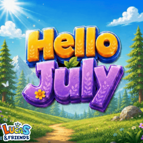 Hello July Welcome July GIF