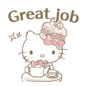 Hello Kitty Great Job GIF