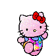 Hello Kitty Jumping Sticker