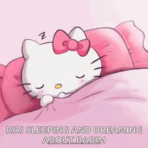 Hello Kitty Sleeping GIF