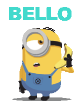 Hello Minion Sticker