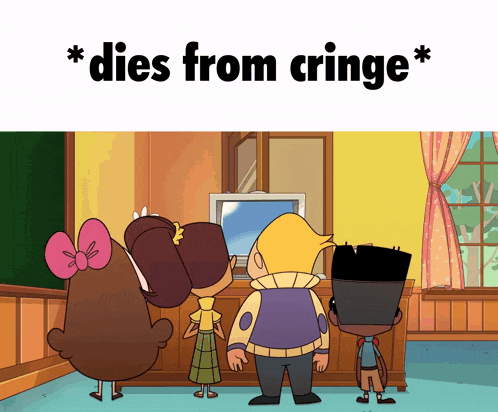 Helluva Boss Dies From Cringe GIF