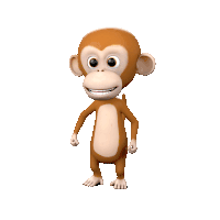 Her Parther Monkey Name Mack Dance Sticker