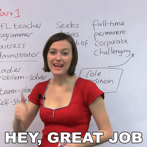 Hey Great Job Jade GIF
