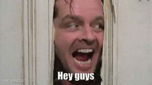 Hey Guys Hey GIF. This 498 x 280 animated GIF is part of our heres johnny collection. Related themes include scared, shocked. Created by Dustyjn. View the…