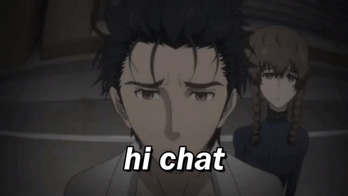 Hi Chat Steins Gate GIF