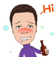 Hi Drunk Sticker