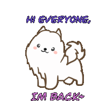 Hi Everyone Im Back Sticker