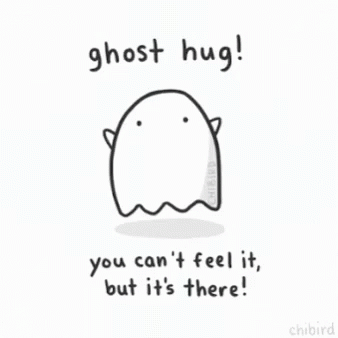 Hi Ghost Hug GIF